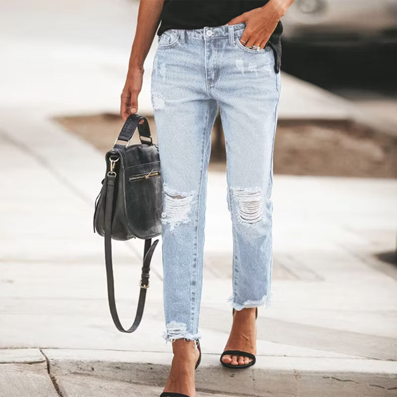 Madison - Distressed Vintage Denim Jeans