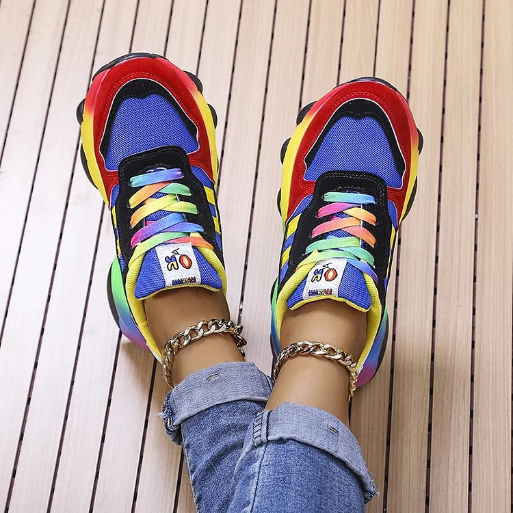 Alivia - Rainbow Comfort Sneakers