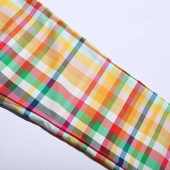 Kath – Checked Pants with Elastic Waist and Tie Closure