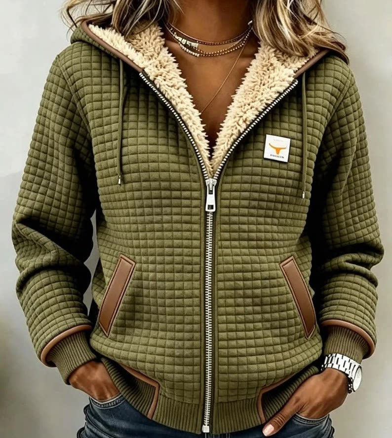 Camille | Women's Sherpa-Lined Hooded Jacket