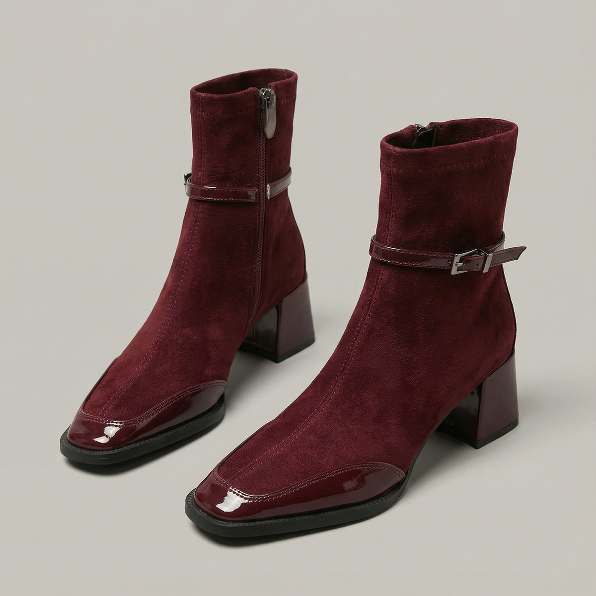 Remarie - Eco-Suede Ankle Boots