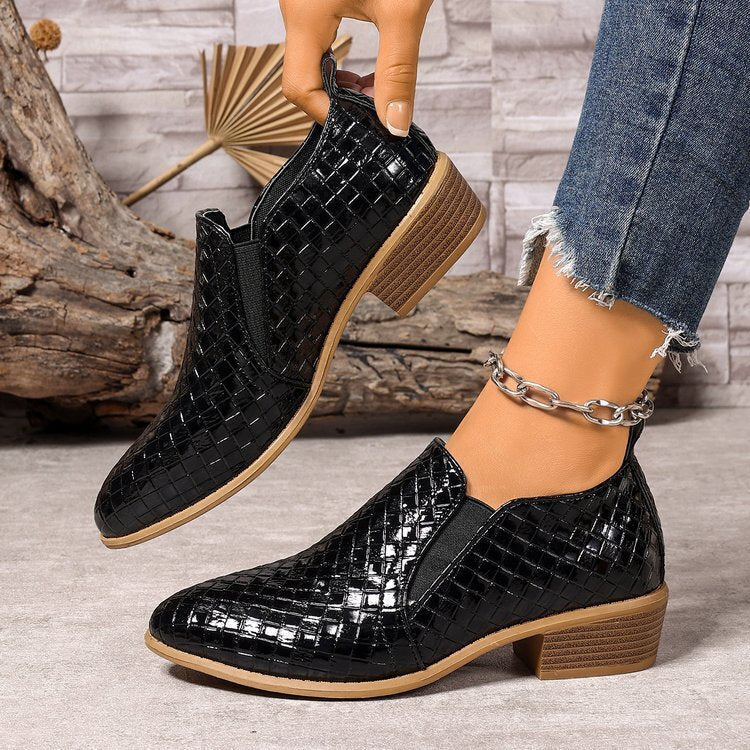 Corinne | Comfort Slip-On Block Heel Shoes