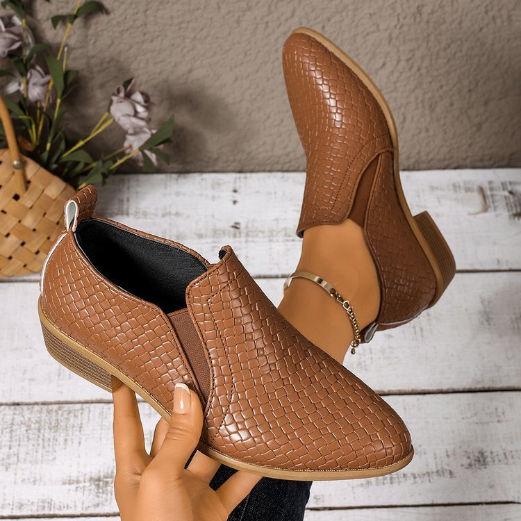 Corinne | Comfort Slip-On Block Heel Shoes
