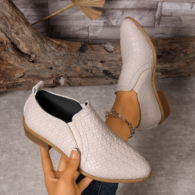 Corinne | Comfort Slip-On Block Heel Shoes