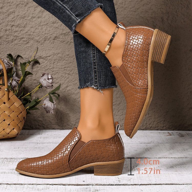 Corinne | Comfort Slip-On Block Heel Shoes