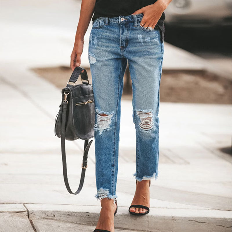 Madison - Distressed Vintage Denim Jeans