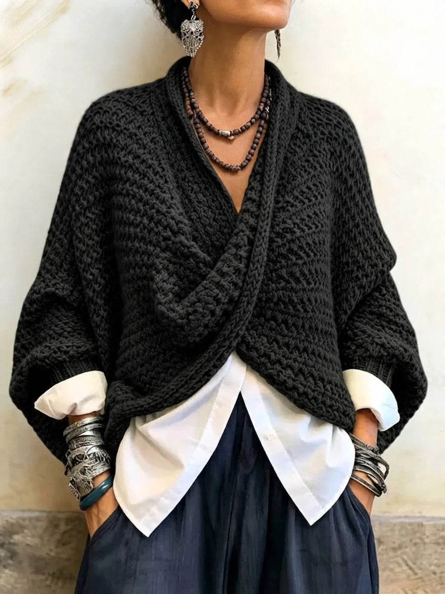Lorelei | Batwing Crossover Sweater