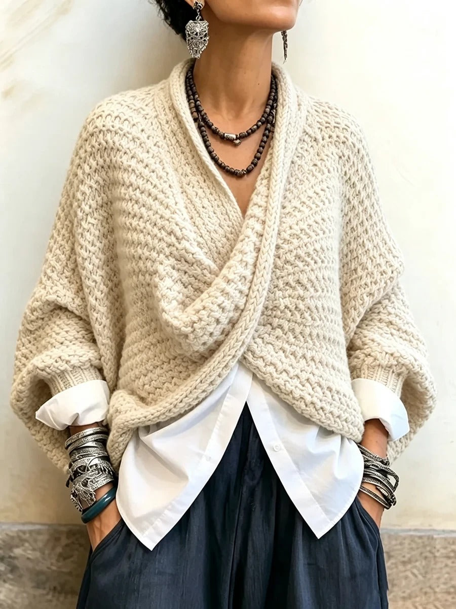 Lorelei | Batwing Crossover Sweater