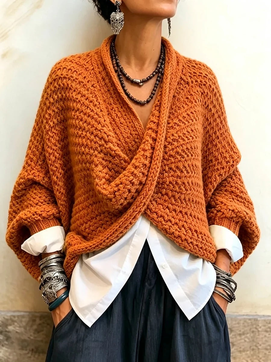 Lorelei | Batwing Crossover Sweater