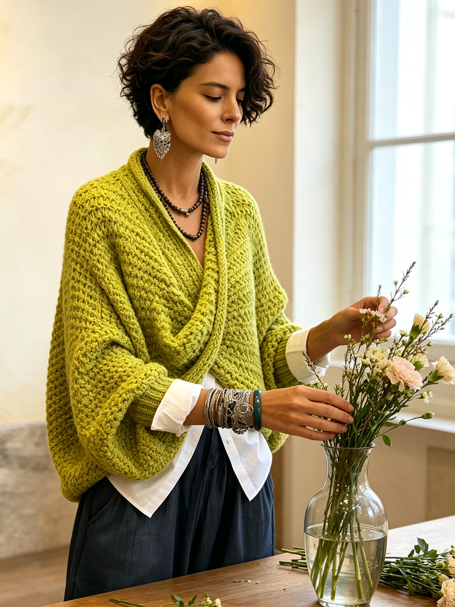 Lorelei | Batwing Crossover Sweater