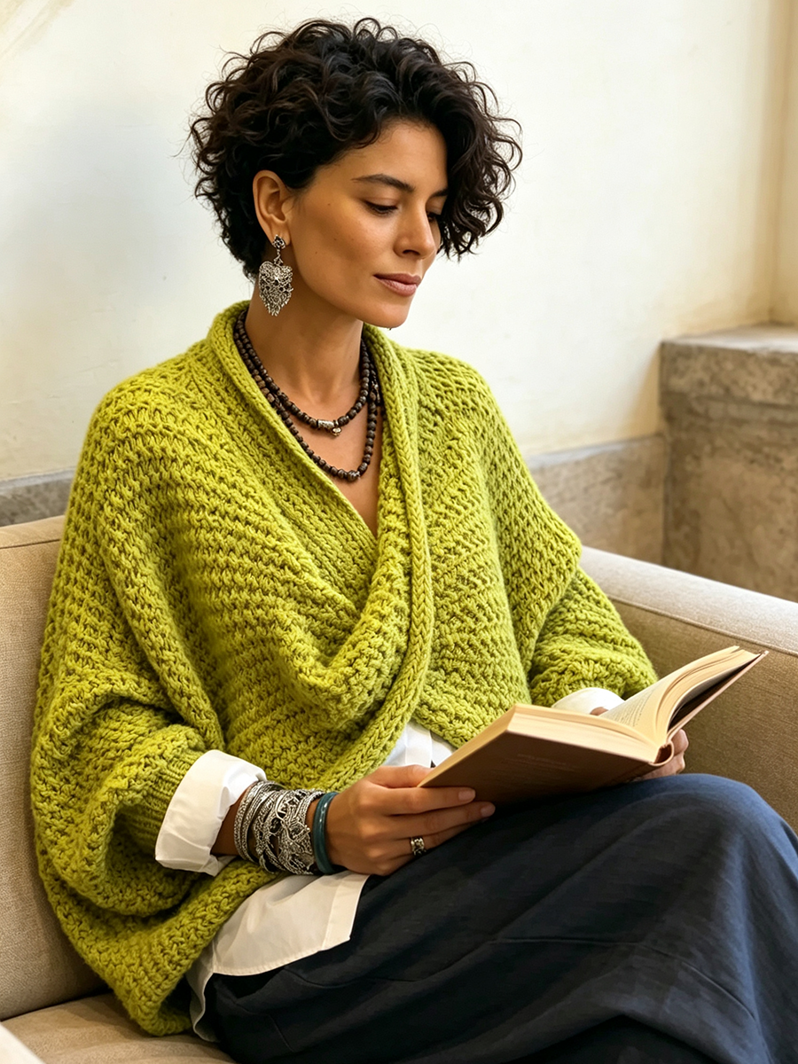 Lorelei | Batwing Crossover Sweater