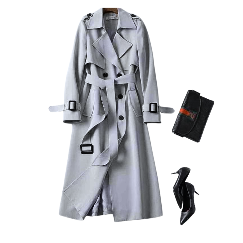 Carmina – Elegant Belted Trench Coat