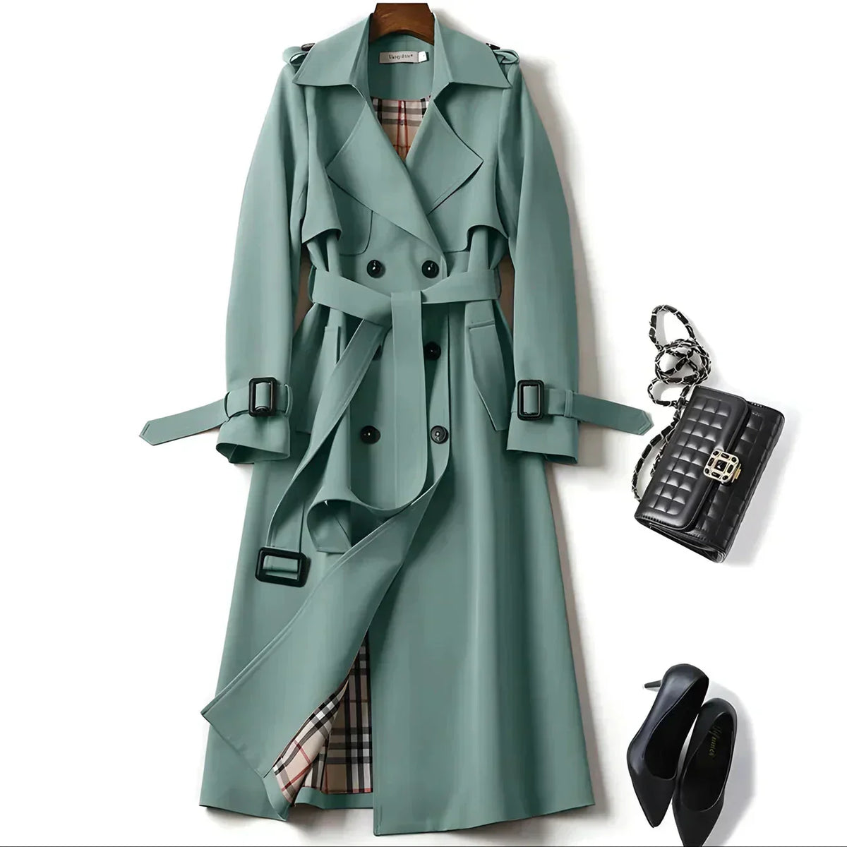 Carmina – Elegant Belted Trench Coat